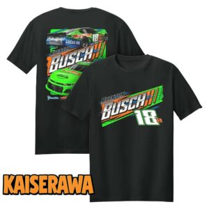Brexton Busch Merch 18B Late Model Black 2-Spot T-Shirt