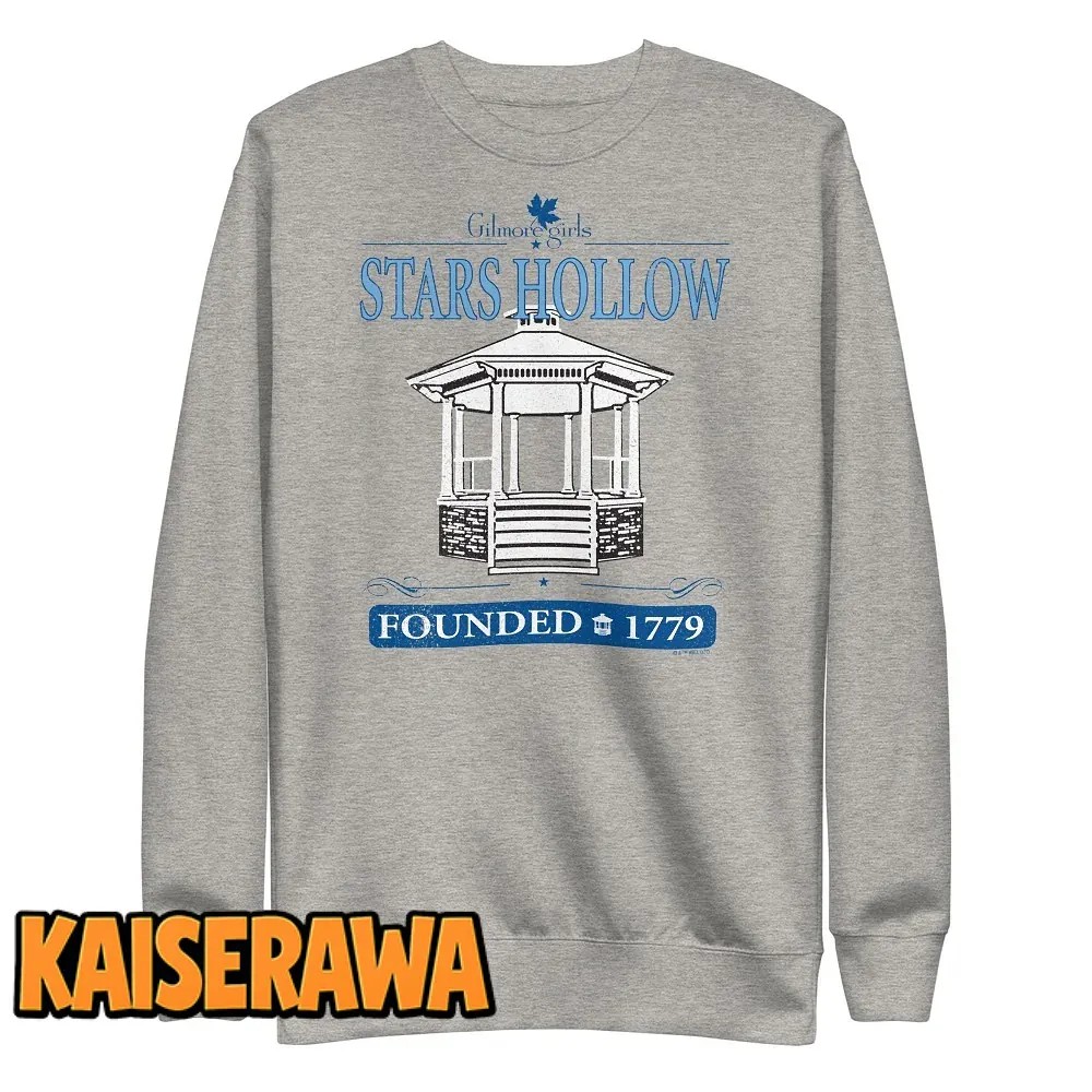 Gilmore Girls Merch Stars Hollow Sweatshirt – Sport Grey Gilmore Girls Merch Stars Hollow Sweatshirt – Sport Grey