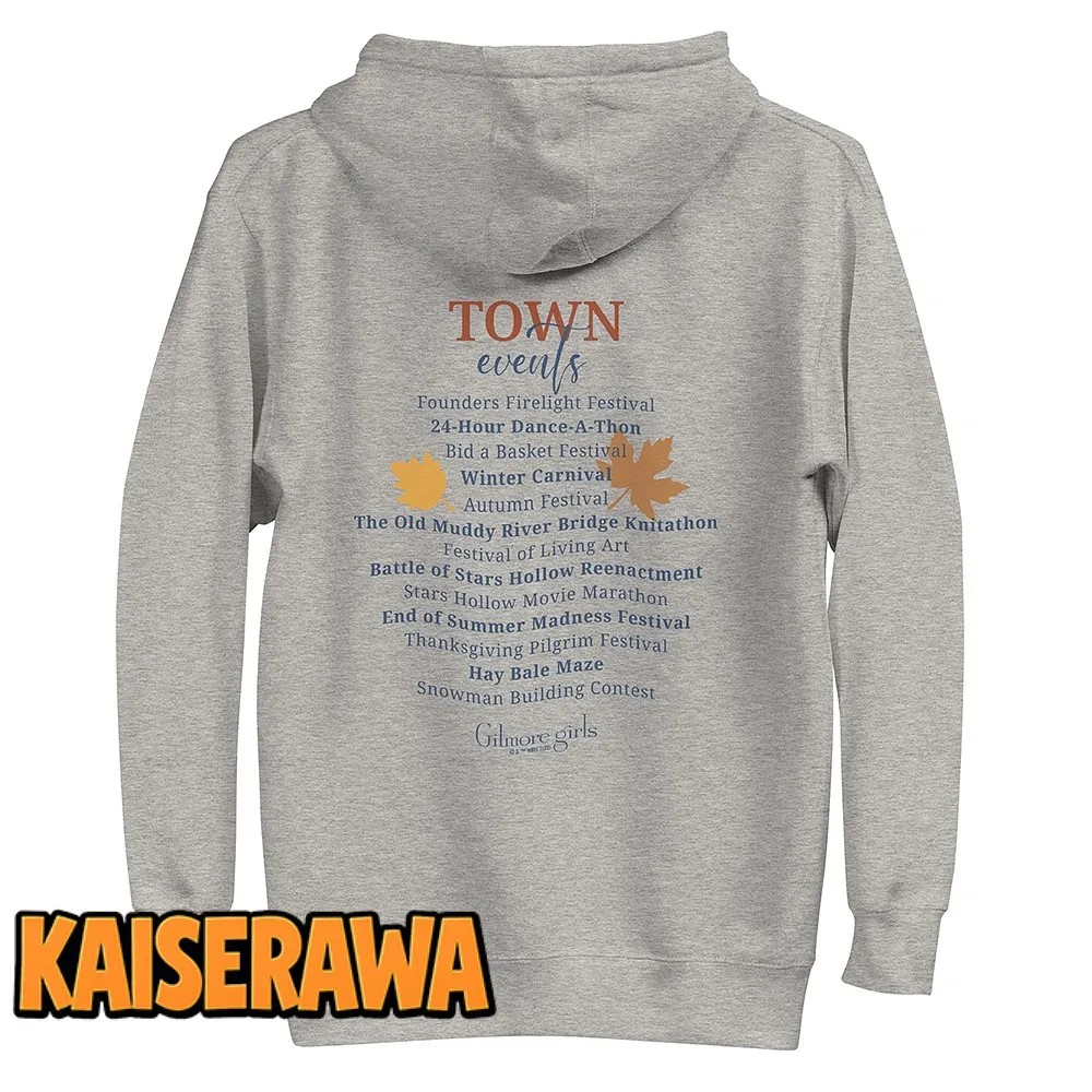 Gilmore Girls Merch Town Events Hoodie Gilmore Girls Merch Town Events Hoodie