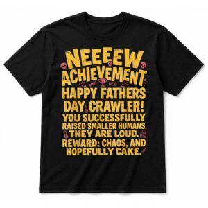 Fathers Day Gamer Dad New Achievement RPG Dad Gaming T-Shirt