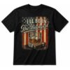 I’ll Be in The Backyard Cigar and Bourbon Vintage USA Flag T-Shirt