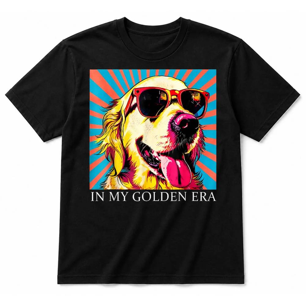 In My Golden Retriever 70s Era Funny Retriever Graphic T-Shirt In My Golden Retriever 70s Era Funny Retriever Graphic T-Shirt