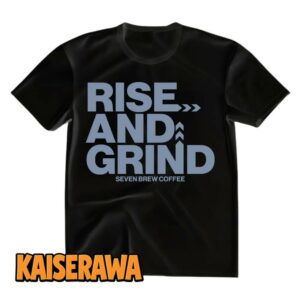 7 Brew Merch Rise and Grind T-Shirt – Black