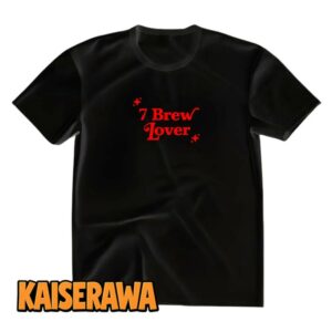 7 Brew Merch Heart Eyes T-Shirt – Black