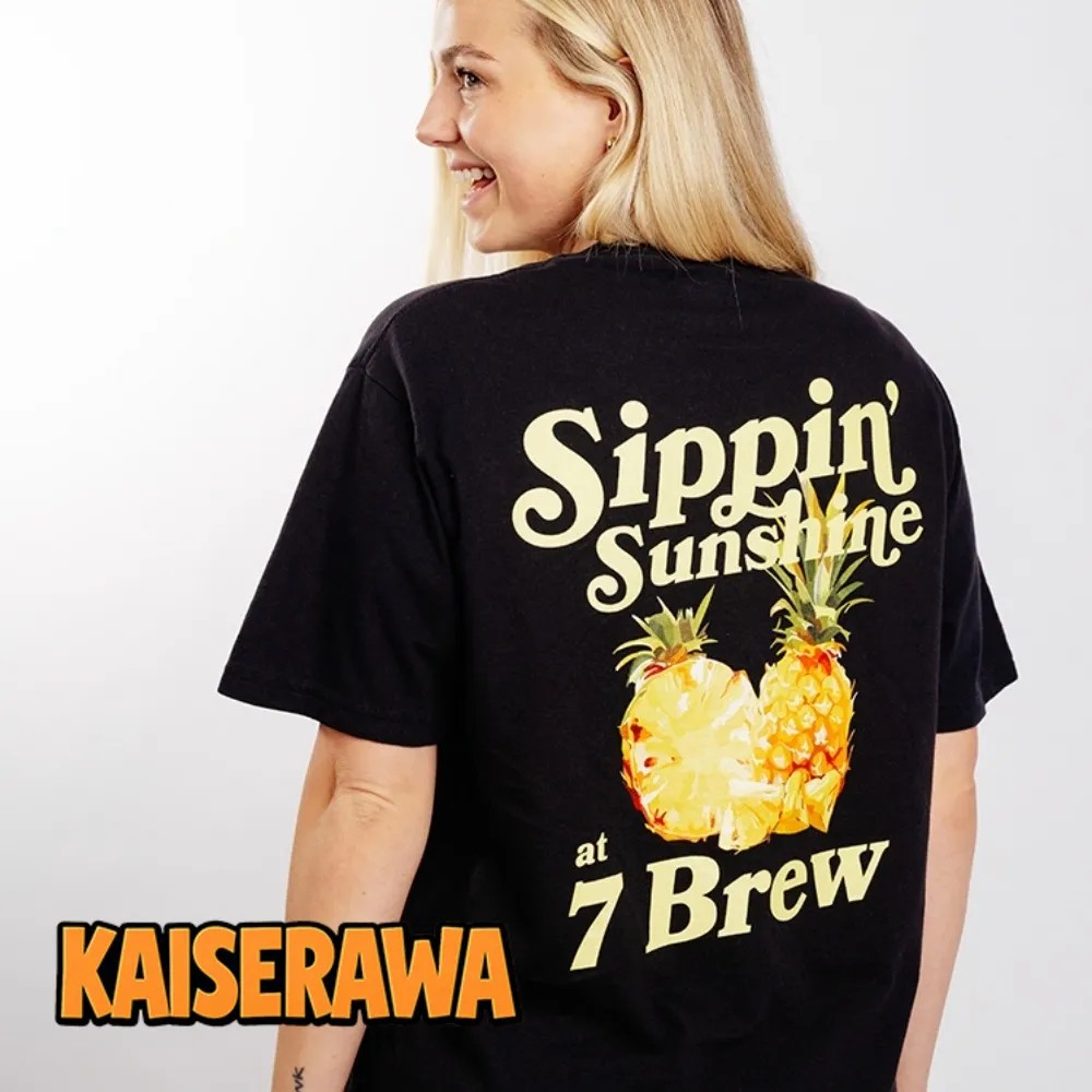 7 Brew Merch Under the Sun T-Shirt – Pineapple 7 Brew Merch Under the Sun T-Shirt – Pineapple