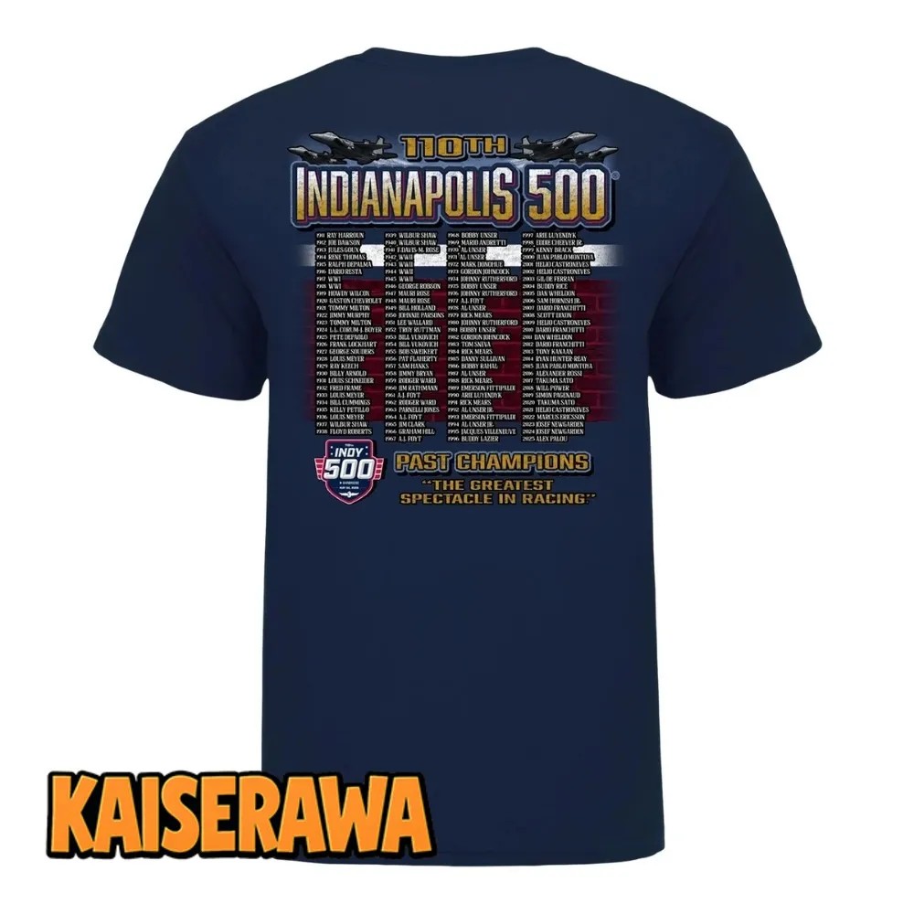 Indy 500 Merch 2026 Indianapolis 500 Past Champions T-Shirt Indy 500 Merch 2026 Indianapolis 500 Past Champions T-Shirt