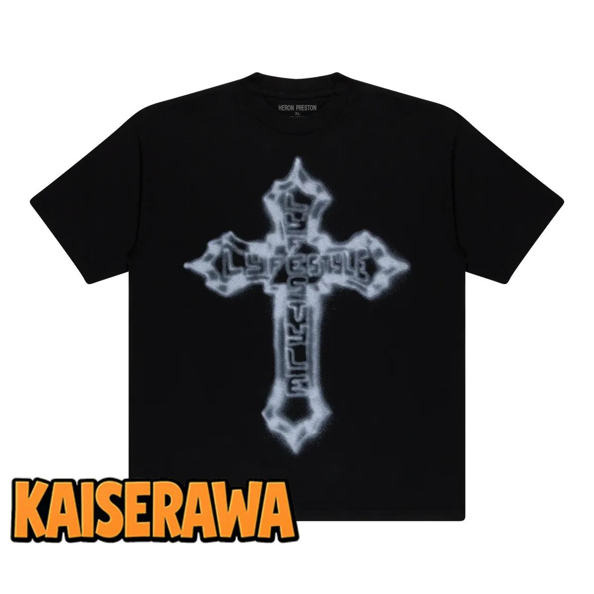 Yeat Merch Heron Preston Lyfestyle Cross Tee Yeat Merch Heron Preston Lyfestyle Cross Tee