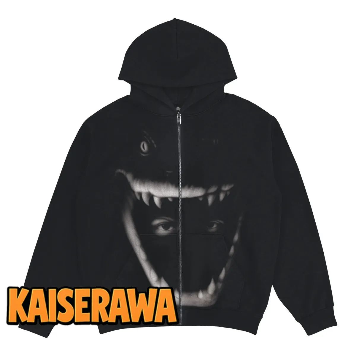 Yeat Merch Dangerous Summer Jaws Zip-Up Hoodie Yeat Merch Dangerous Summer Jaws Zip-Up Hoodie