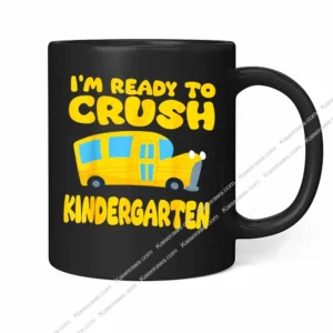 Funny First Day Of Kindergarten School Bus Back To School Mug