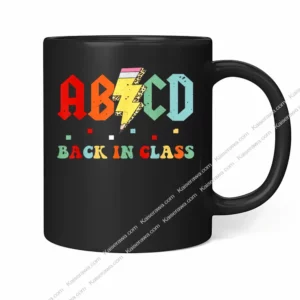 Back To School Abcd Leopard Pencil Teacher Mug